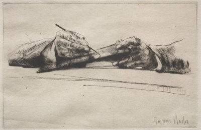 eller kuru işaret by Francis Seymour Haden