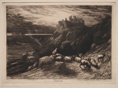 Harlech, 1880. by Francis Seymour Haden
