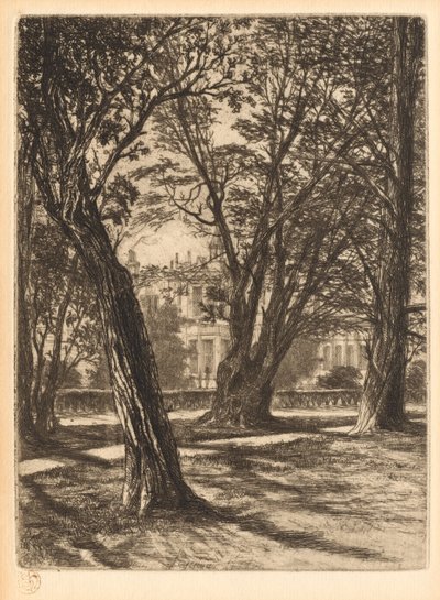 Kensington Bahçeleri, No. 1 Küçük Tabak, 1859. by Francis Seymour Haden