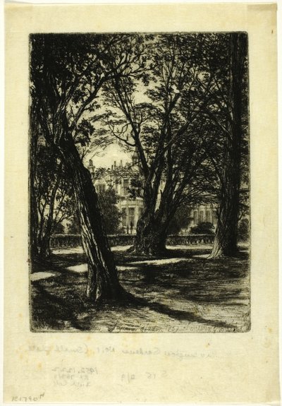Kensington Gardens, No. I (küçük tabak) by Francis Seymour Haden