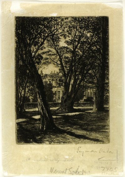 Kensington Gardens, No. I (küçük tabak) by Francis Seymour Haden