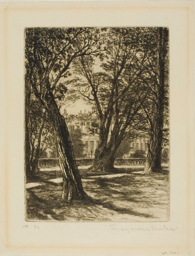 Kensington Gardens, No. I (küçük tabak) by Francis Seymour Haden