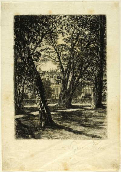 Kensington Gardens, No. I (küçük tabak) by Francis Seymour Haden