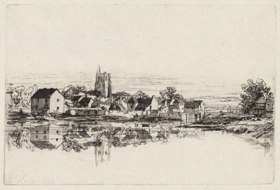 Kidwelly Kasabası by Francis Seymour Haden