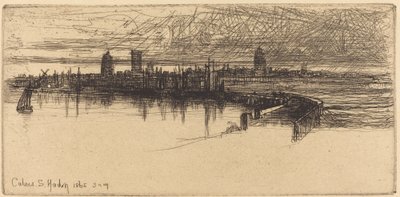 Küçük Calais İskelesi by Francis Seymour Haden