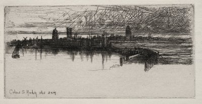 Küçük Calais İskelesi, 1865, 3 AM, 1865. by Francis Seymour Haden