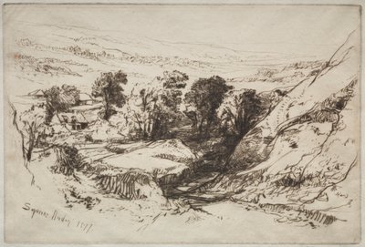 Dokuz Höyük Aşağı by Francis Seymour Haden