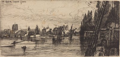 Eski Chelsea (Eski Chelsea Kilisesi) by Francis Seymour Haden