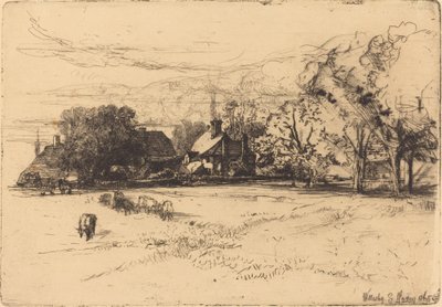Eski Willesley Evi by Francis Seymour Haden