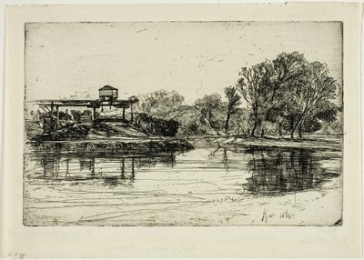 Demiryolu tecavüzü by Francis Seymour Haden