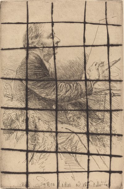 Şövalede Otoportre by Francis Seymour Haden