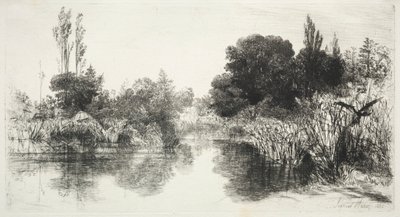 Mill Pond tesisini paylaşın by Francis Seymour Haden