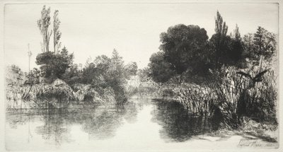 Shere Mill Göleti (Daha Büyük Plaka) by Francis Seymour Haden