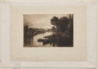 Thames Balıkçısı by Francis Seymour Haden