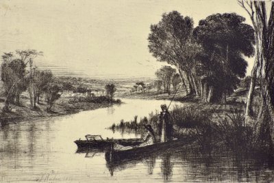 Thames Balıkçıları No.1 by Francis Seymour Haden