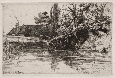 Hendek Evi, 1865. by Francis Seymour Haden