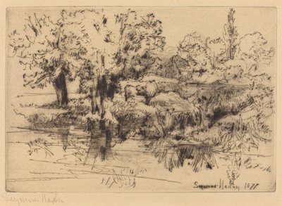 Üç İnek by Francis Seymour Haden