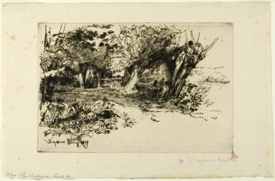 Söğütler by Francis Seymour Haden