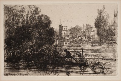 Twickenham Kilisesi by Francis Seymour Haden