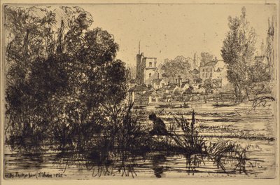 Twickenham Kilisesi by Francis Seymour Haden