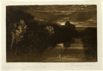 Winchelsea Kanalı by Francis Seymour Haden