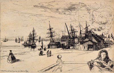 Yat Tavernası, Erith by Francis Seymour Haden