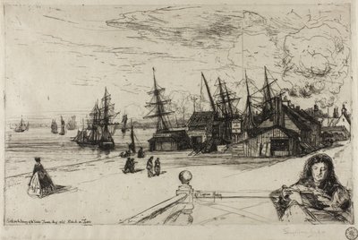 Yat Tavernası, Erith, 1865 by Francis Seymour Haden