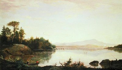 Moat Dağı, New Hampshire (tuval üzerine yağlı boya) by Francis Shed Frost