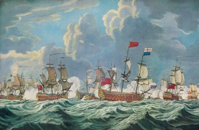 Quiberon Körfezi Savaşı, c1765 by Francis Swaine