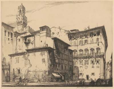 Municipio, Floransa by Francis Sydney Unwin