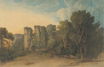 Devon İlçesindeki Berry Pomeroy Kalesi, 1775-1805. by Francis Towne