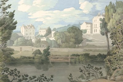 Plymouth yakınlarındaki evler by Francis Towne