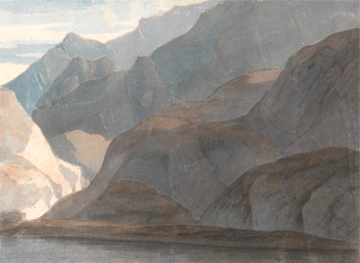 Como Gölü üzerinde by Francis Towne