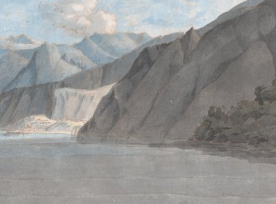 Monte Leoni ile Como Gölü manzarası, 27 Ağustos 1781. by Francis Towne