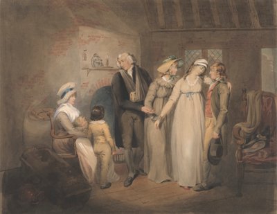 Olivia Ailesine Dönüyor by Francis Wheatley