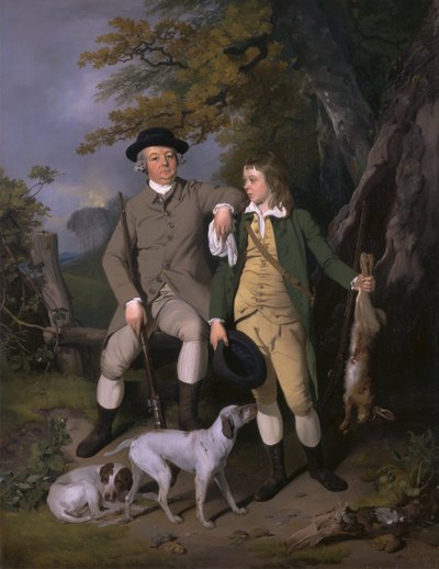 Oğluyla Bir Sporcunun Portresi, 1779. by Francis Wheatley