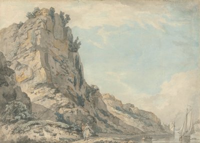 Uzaktaki Hotwell's Spring House ile St. Vincent's Rock, Clifton, Bristol by Francis Wheatley