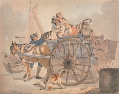 Balık Arabası (kağıt üzerinde mürekkep ve wc) by Francis Wheatley