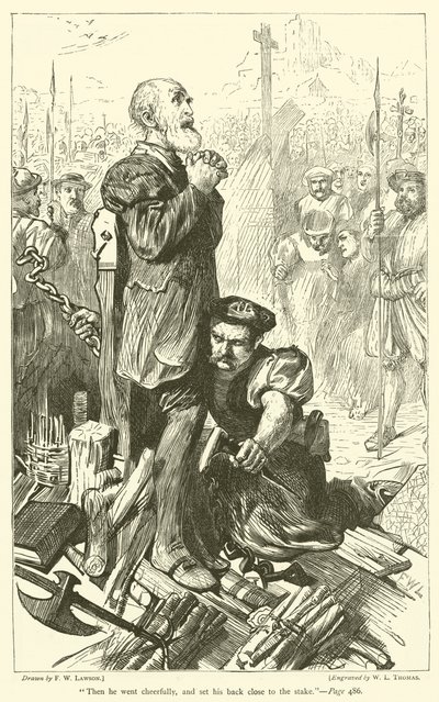 Sonra neşeyle gitti ve sırtını kazığa yaklaştırdı. by Francis Wilfred Lawson