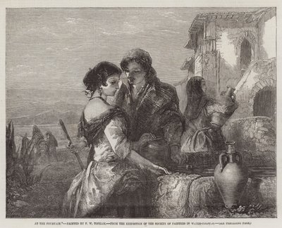 Çeşmede, Ressamlar Cemiyeti Suluboya Sergisinden by Francis William Topham
