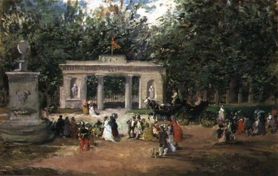 Prado Müzesi'nden Madrid'deki Botanik Bahçeleri Kapısı by Francisco Domingo Marqués