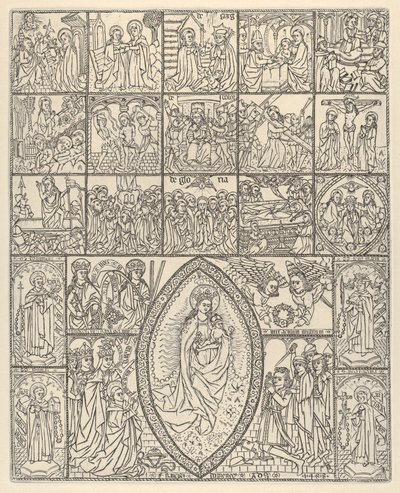On Beş Gizem ve Tespih Modern İzlenimin Bakiresi, 1488. by Francisco Doménech