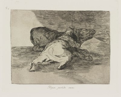 Bazı parti çıkar. (Bundan Bir Şey Alır.), pl. Savaşın Felaketleri dizisinden 40 by Francisco de Goya