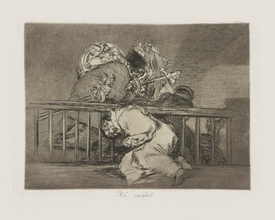Olarak? sucedi mi? (Bu Nasıl Oldu.), pl. Los desastres de la guerra (Savaşın Felaketleri) dizisinden 47 by Francisco de Goya