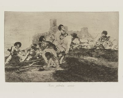 Hala hizmet edebilirler (Hala Kullanılabilirler), pl. Savaşın Felaketleri serisinden 24 by Francisco de Goya