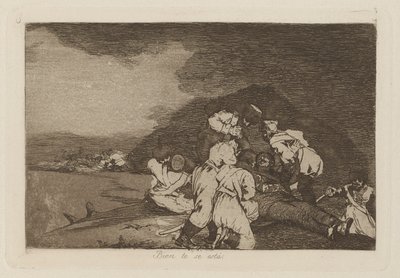 İyi misin? (Size Doğru Hizmet Ediyor), pl. The Disasters of War serisinden 6. by Francisco de Goya