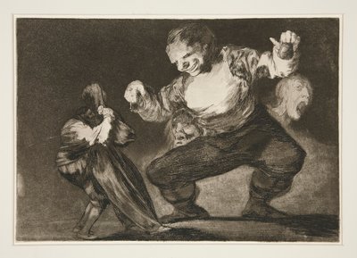 Bobalic?n (Simpleton), pl. Los atasözleri serisinden 4 by Francisco de Goya