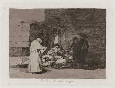 Bir kadının sadaka (Bir Kadın by Francisco de Goya