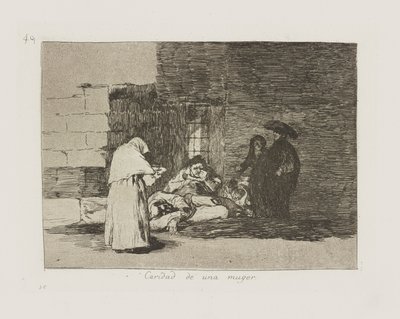 Bir kadının sadaka. (Bir kadın by Francisco de Goya