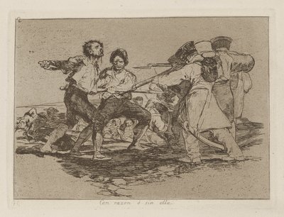 Nedeniyle? onsuz (Doğru veya Yanlış), pl. Savaşın Felaketleri serisinden 2 by Francisco de Goya